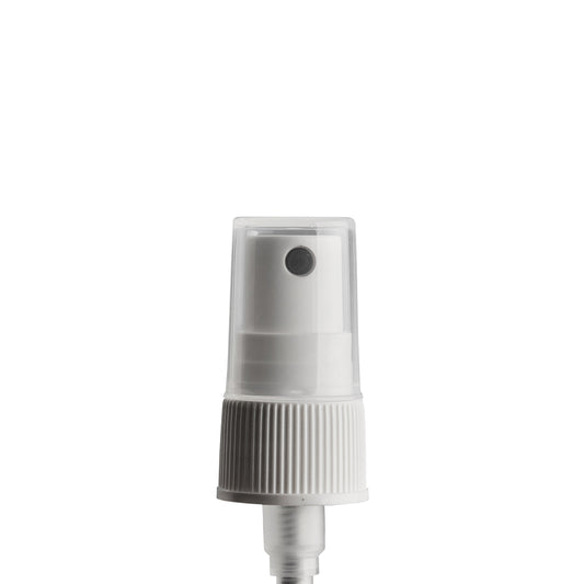 20mm White Ribbed Mist Spray & Clear O/C