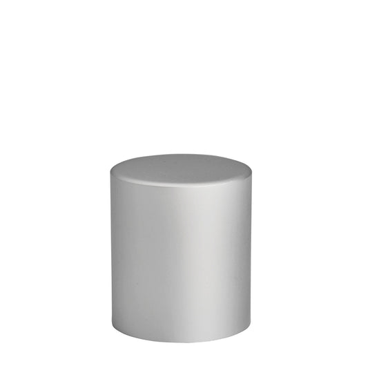24mm Brushed Aluminium Deep Wadded Cap