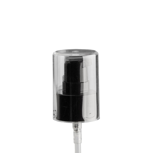 24mm Black Cos Lotion Pump & Clear O/C