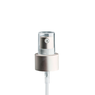 24mm BA/White Ring Cos Lotion Pump & Clear O/C