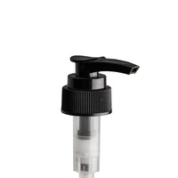 24mm Black Short Skt Ribbed Lotion Pump Nat Shaft (Disp Btl)
