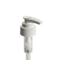 24mm White Short Skt Ribbed Lotion Pump Nat Shaft (Disp Btl)