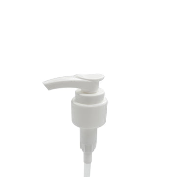 24mm White Standard Smooth Lotion Pump White Shaft