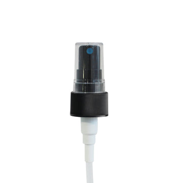 24mm Black Ribbed Mist Spray (Thick Tube) Blu Dt & Clear O/C