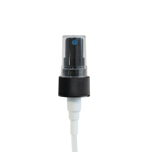 24mm Black Ribbed Mist Spray (Thick Tube) Blu Dt & Clear O/C