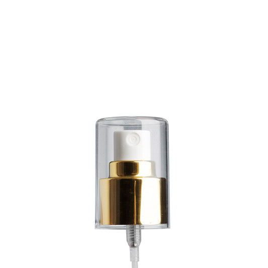 24mm Gold/White Cos Mist Spray & Clear O/C