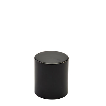 24mm Shiny Black Alum Deep Wadded Cap