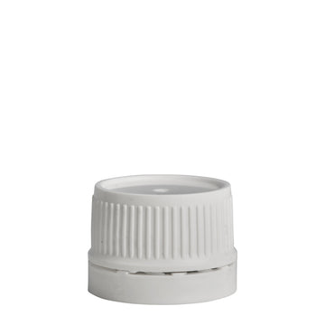 24mm White Tampertel Wadded Cap