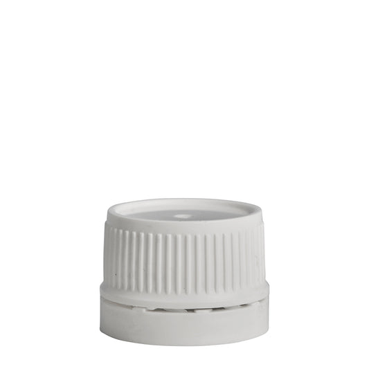 24mm White Tampertel Wadded Cap