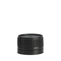 28mm Black Tampertel Wadded Cap (for Disp Btl)
