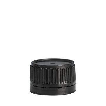 28mm Black Tampertel Wadded Cap (for Disp Btl)