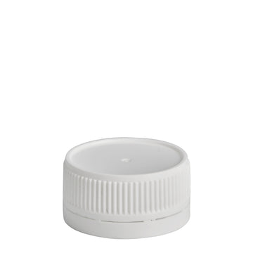 38mm White Tampertel Wadded Cap