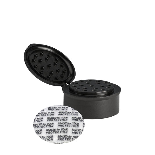 41mm Black Sprinkler Top (with pressure seal inside cap)