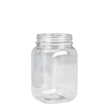 400ml Clear Nexus Square Jar (63mm)