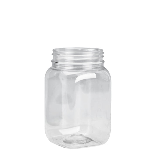 400ml Clear Nexus Square Jar (63mm)