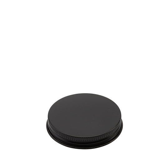 63mm Black Aluminium Wadded Screw Cap