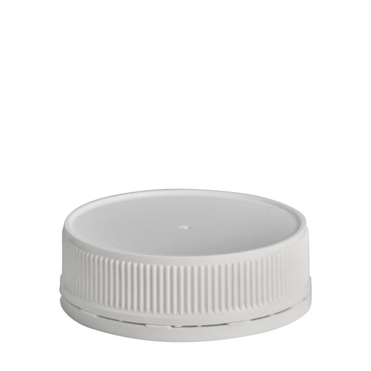 63mm White Tampertel Cap (no wad)