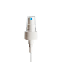 28mm White Ribbed Mist Spray Blu Dot Wht Shaft & Clear O/C