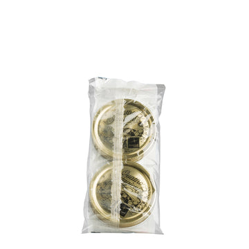 86mm Gold Preserving Screw Caps for 1L/1.5L Quattro Jar (2) - CTN(48)