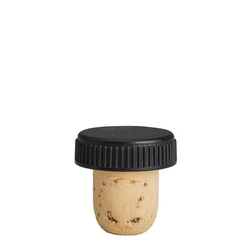 19mm Natural Cork with Black Bartop
