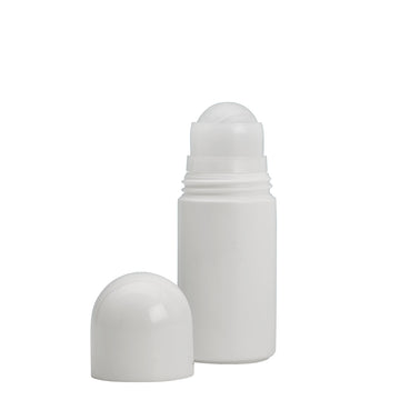 50ml White Plastic Rollon Btl ()