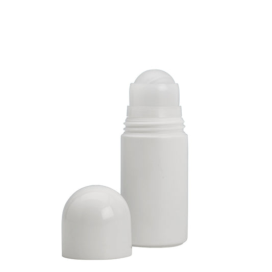 50ml White Plastic Rollon Btl ()