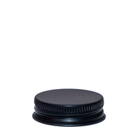 38mm Black Aluminium Wadded Cap
