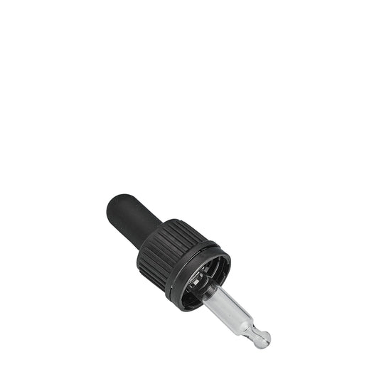 18mm Black Tampertel Dropper (for 5ml Drip Btl)