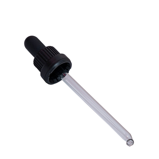18mm Black Tampertel Dropper (oviii) (for 100ml Drip)