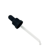 18mm Black Tampertel Dropper (oviii) (50ml Drip Btls) (88mm)