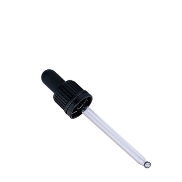 18mm Black Tampertel Dropper (50ml Drip Btls) (88mm pipette)