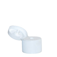 28mm White Ribbed Flip Top