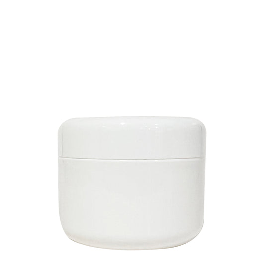 250ml White Plastic Cos Pot
