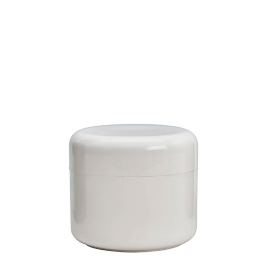 100ml White Plastic Cos Pot