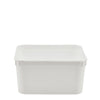 2000ml White Square Plastic Bowl