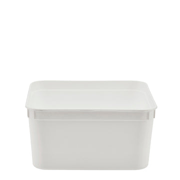 2000ml White Square Plastic Bowl