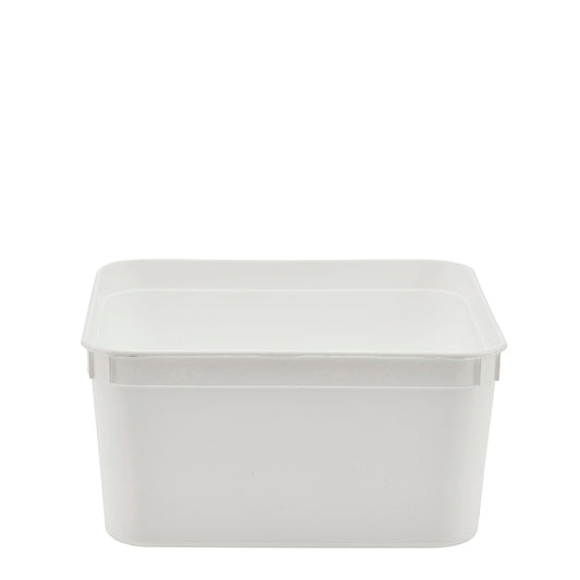 2000ml White Square Plastic Bowl