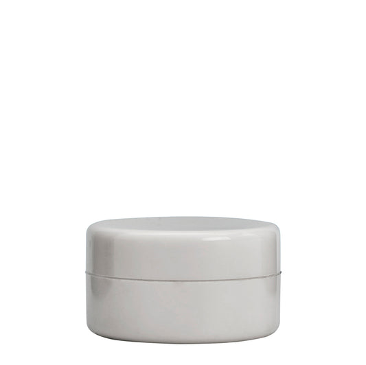 10ml White Plastic Cos Pot & White Lid