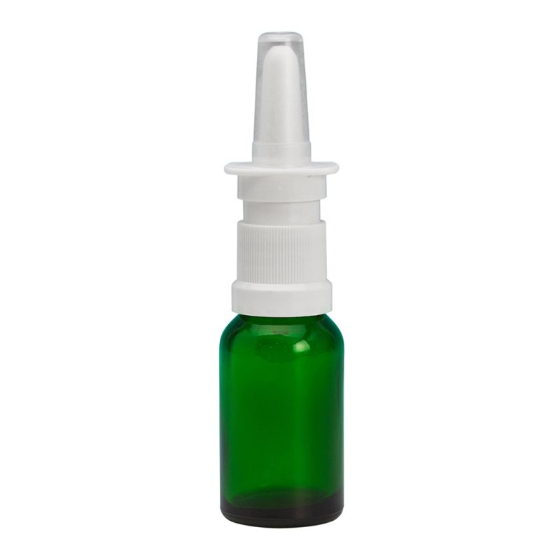 15ml Green Drip Btl & 18mm White Nasal (Germany)