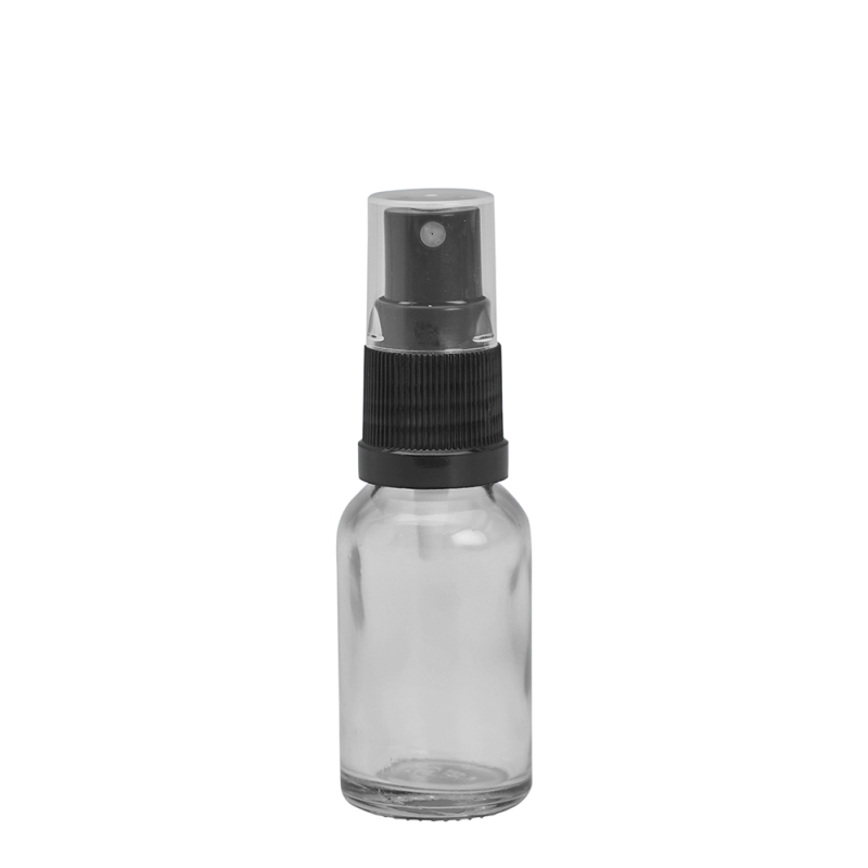 15ml Clear Drip Btl & 18mm Black Mist (Taiwan)