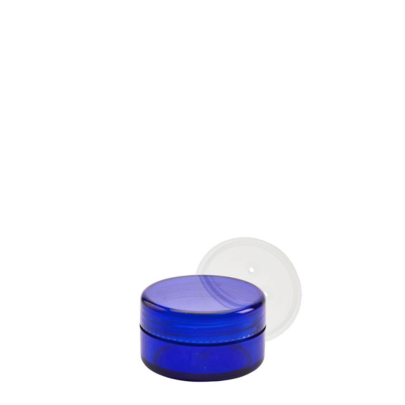 10g Blue Plastic Cos Pot & Blue Lid & Sifter