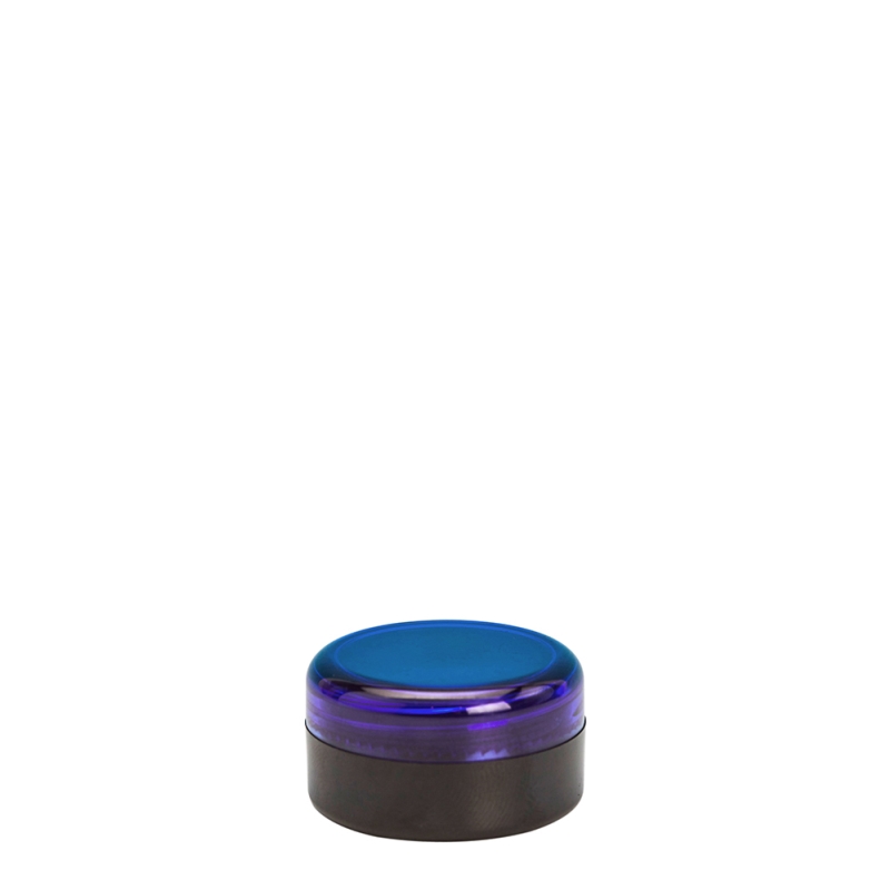 5g Black Plastic Cos Pot & Blue Lid