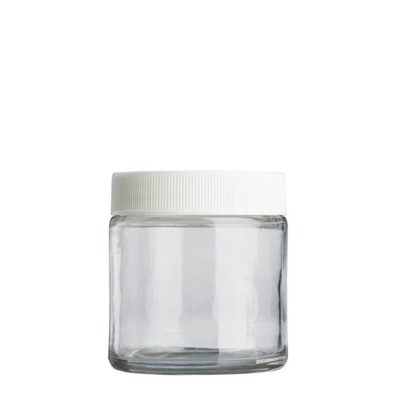 120g Clear Cos Pot & 58mm White Foodseal Cap