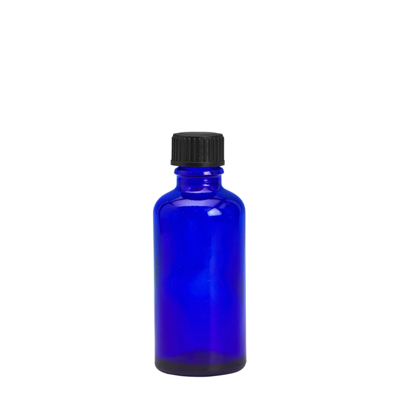 50ml Blue Drip Btl (Germany) & 18mm Black Foam Wad Cap