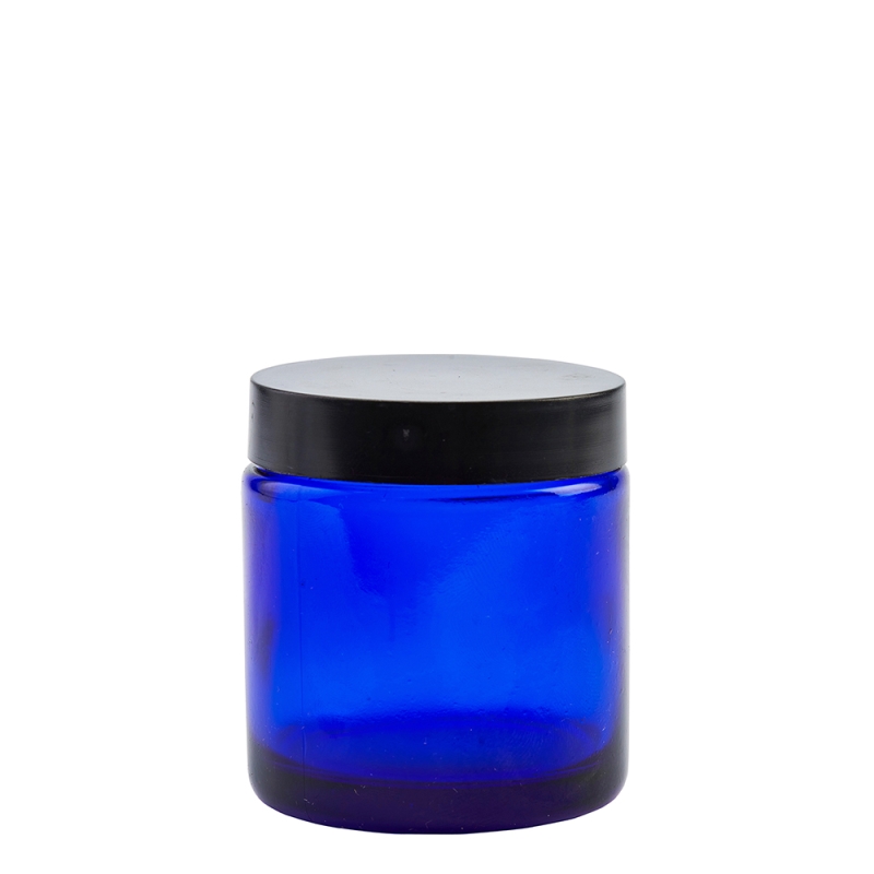 100g Blue Cos Pot & 58mm Matt Black Wad Cap