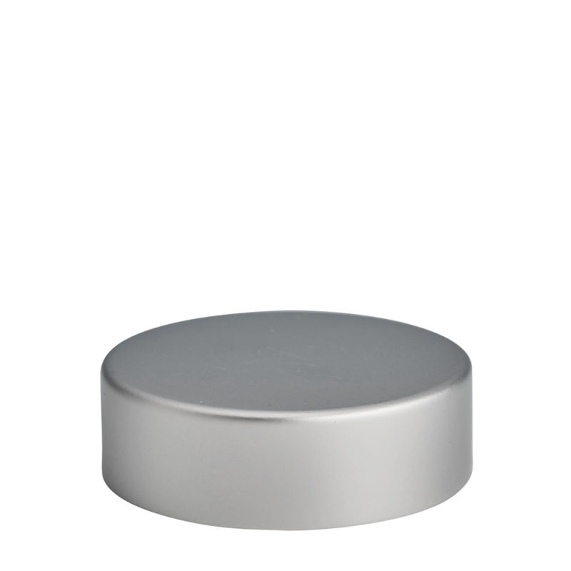 40mm Brushed Aluminium Wadded Cap