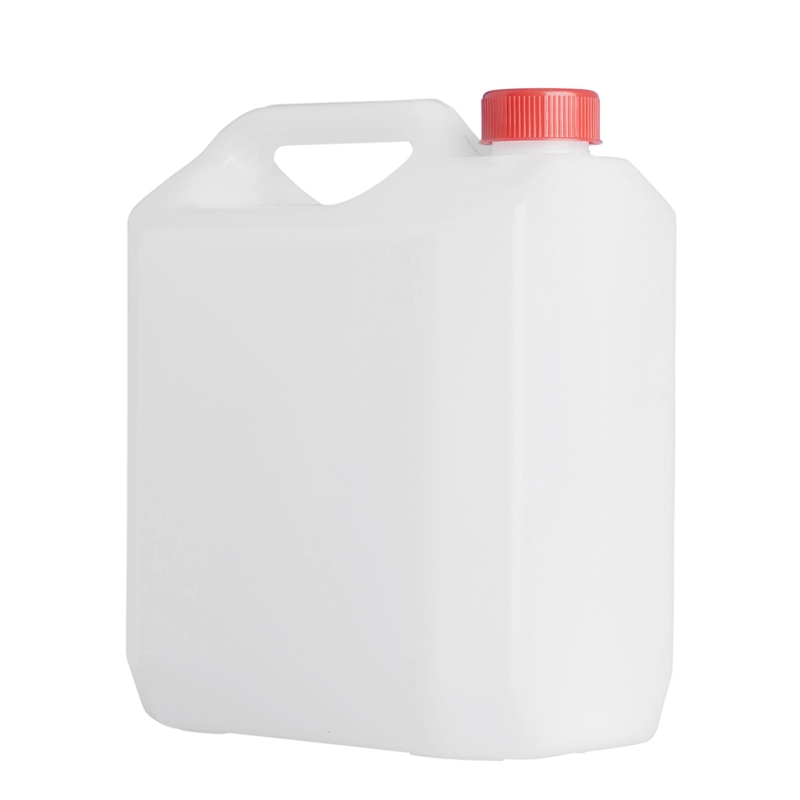 4 Litre Natural Plastic Jerrycan & 38mm Red T/T Cap