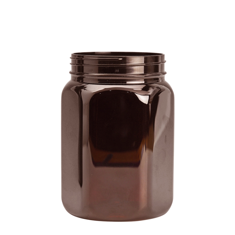 750ml Amber Nexus Hex Jar (Unfitted)