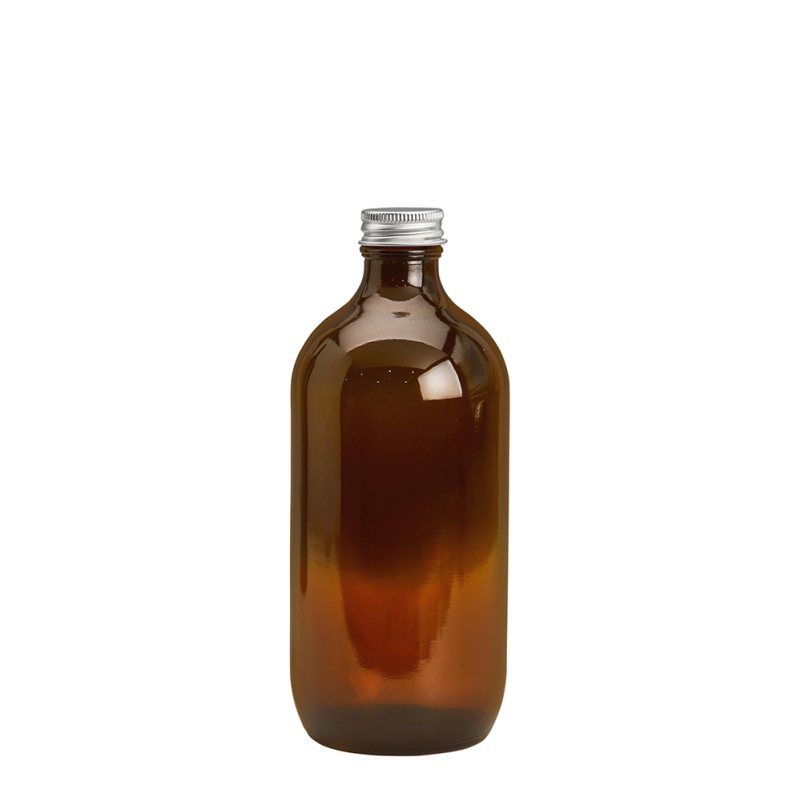 500ml Amber Disp Btl & 28mm Alum Wad Cap