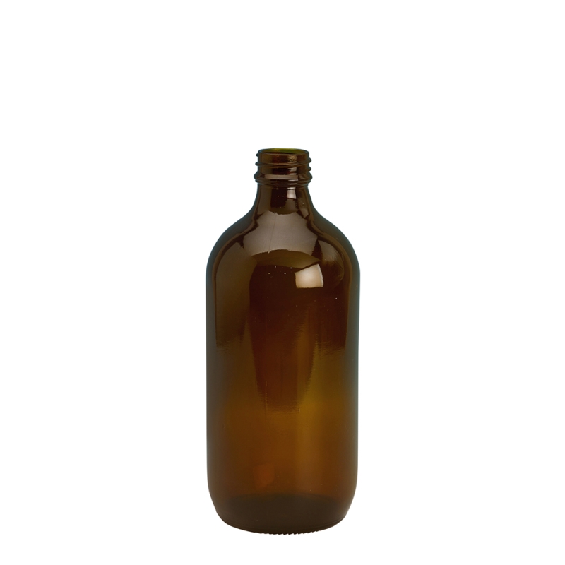 500ml Amber Disp Btl Unfitted (28mm)